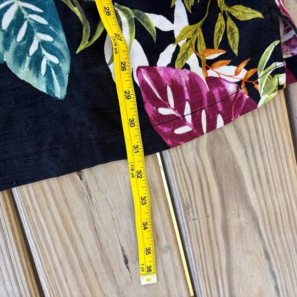 Tommy Bahama Shirt Floral Flowers 100% Silk XL - Picture 7 of 7